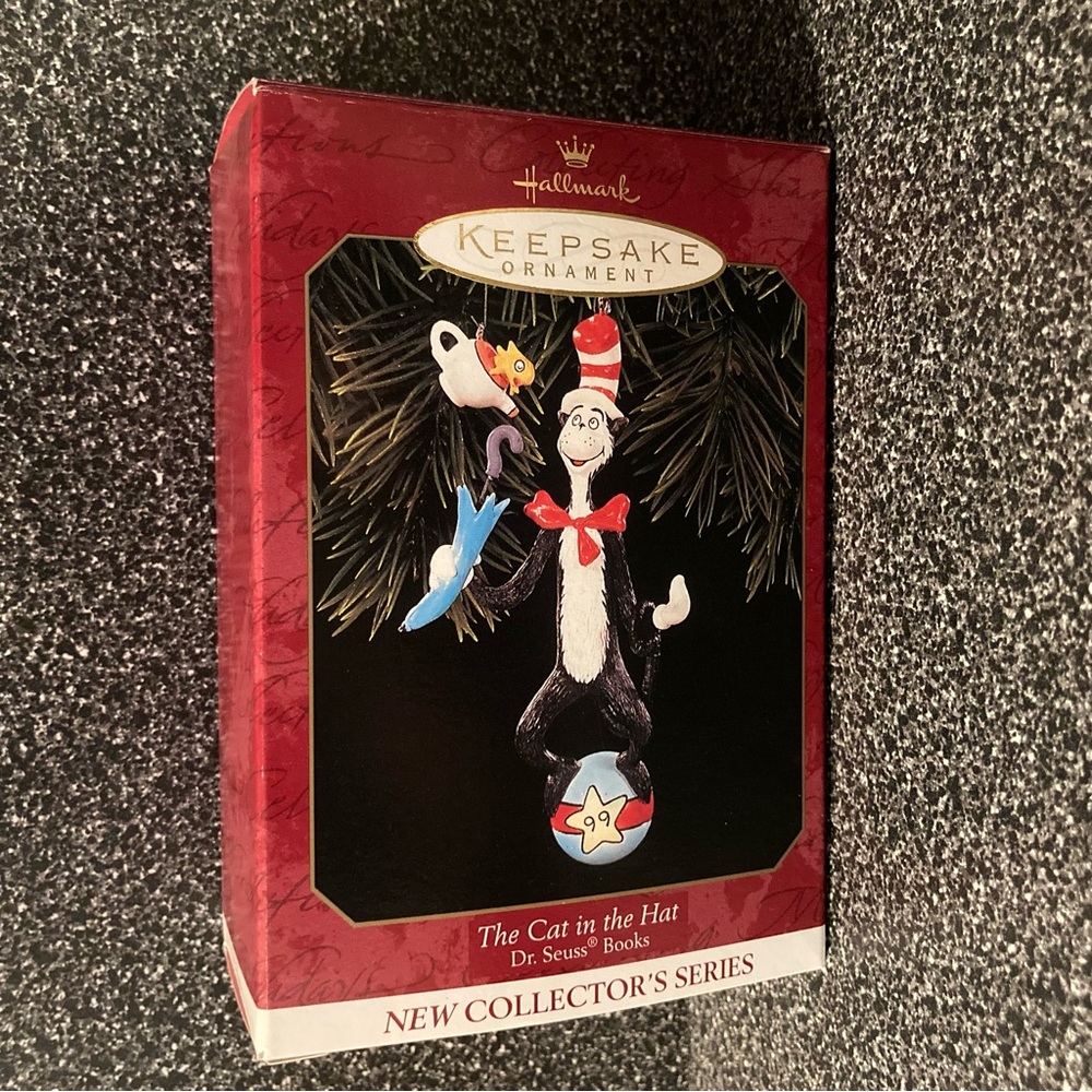 NWT Vintage Hallmark 1999 Keepsake Ornament “The Cat in the Hat”